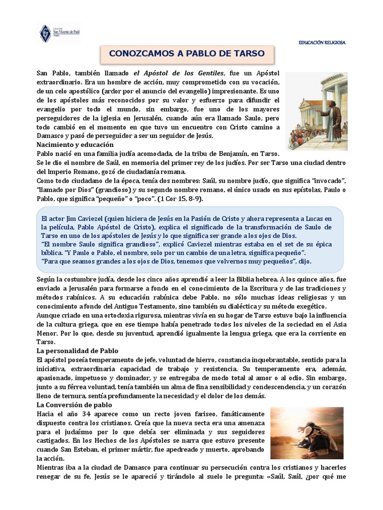 Pablo Apóstol de Cristo | PDF | Pablo el apóstol | Jesús
