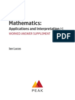 Maths Applications Interpretation HL Worked Answer Supplement