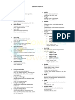 CSS Cheat Sheet