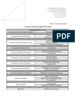 Plano disciplinas 1o ano UCM