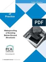 Code of Practice - Waterproofing of Existing Below Ground Structures