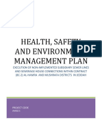 HSE Management Plan for Sewer Line Project