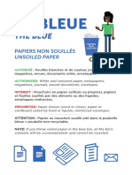 Affiche Poubelle Bleue A3