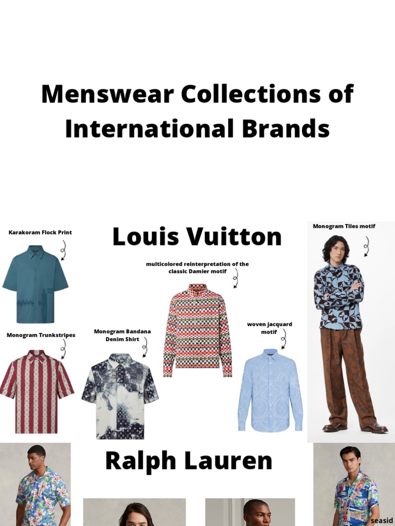 Menswear Collections of International Brands | PDF | T Shirt | Fashion
