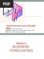 Module 4 - Business Forecasting