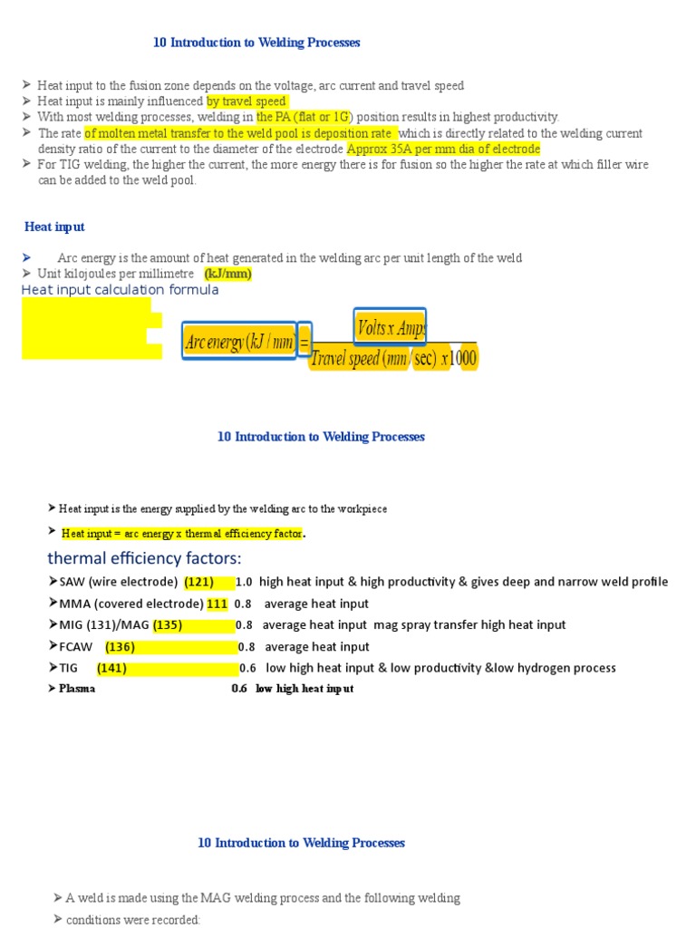 10 Introduction to Welding Processes PDF Construction Welding