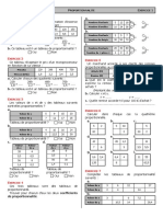 Serie D'exercices Proportionnalité
