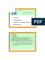 Introducción Biofarmácia y Farmacocinética Ii