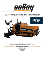 LeeBoy Aspahlt Paver 8616D - Product Manual