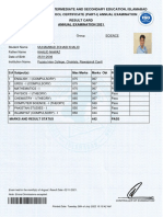 Zohaib Result 9th Class