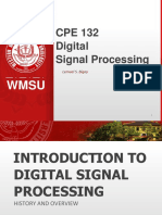 Introduction To Digital Signal Processing - History and Overview
