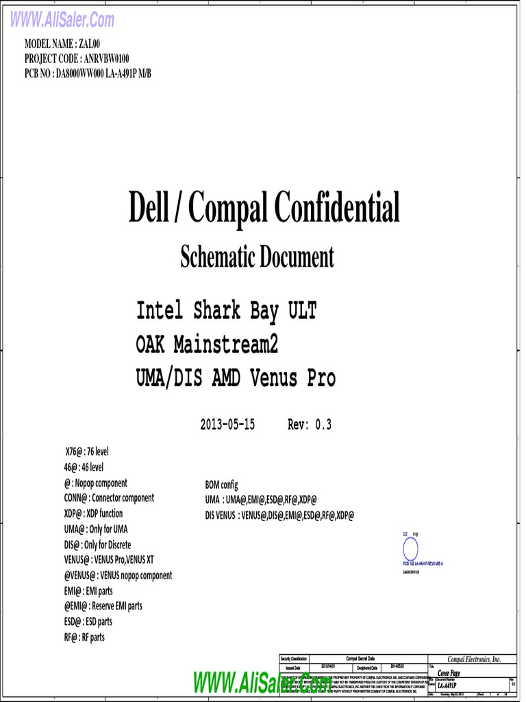 Dell AW27 Schematic Overview | PDF | Physical Layer Protocols ...