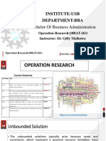 Unboundedness and Infeasibility of LPP