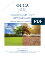 Cambio Climático y Contaminación