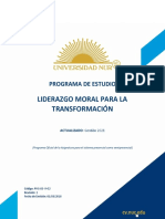 2021 (PE) Liderazgo Moral para La Transformacion