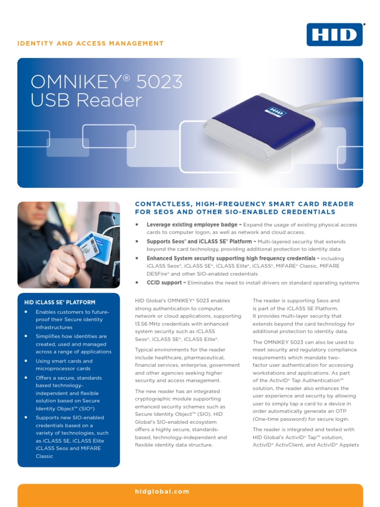 Activid Omnikey 5023 Usb Reader Ds en | PDF | Smart Card | Computer ...