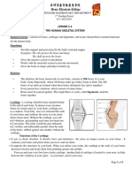 Science Four Lesson 1.1A Your Skeletal System