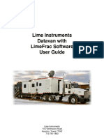 Lime Instruments. Datavan With LimeFrac Software User Guide