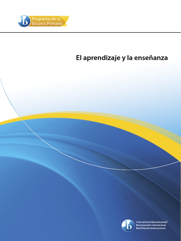 El Aprendizaje y La Enseñanza | PDF | Aprendizaje | Método de enseñanza