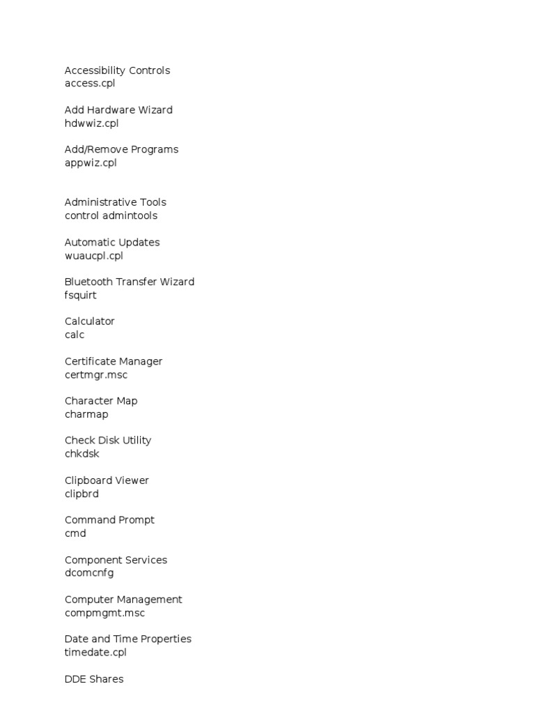 Essential Windows Control Panel Tools | PDF | Computer Architecture ...