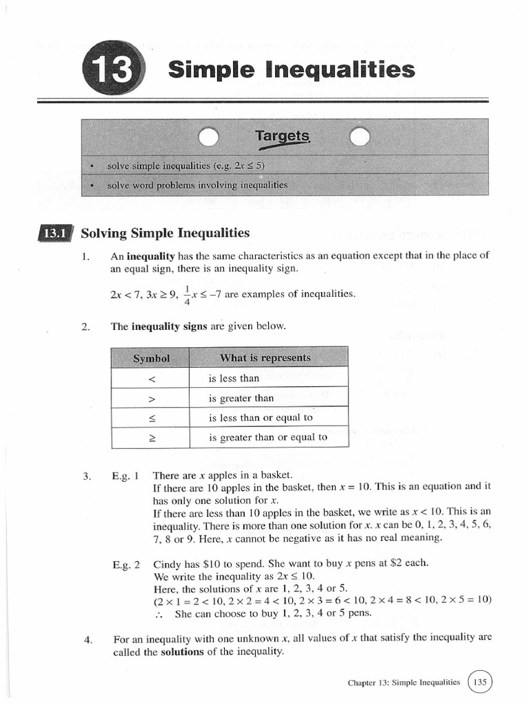 Simple Inequalities