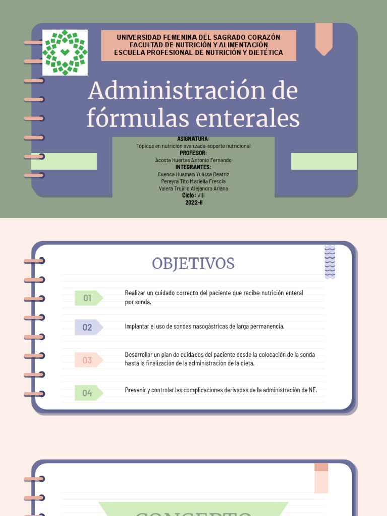 Administración de nutrición enteral | PDF | Nutrición | Dieta y nutrición