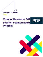 Pearson Edexcel A-Level 2022/23 Price List