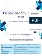 Geometric Style Research Poster by Slidesgo