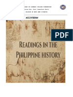 Reading in The Phil History Midterm Module