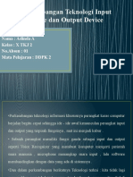 Teknologi Input dan Output Device