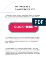 FREE TIKTOK FANS LIKES FOLLOWERS GENERATOR 2022 (Pzy76)