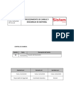 Procedimiento de Cargue Y Descargue de Material