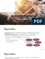 Adjusting Entries Depreciation Method