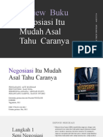 Review Buku Negosiasi Itu Mudah Asal Tahu Caranya