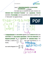 Aula 7 Álgebra Linear