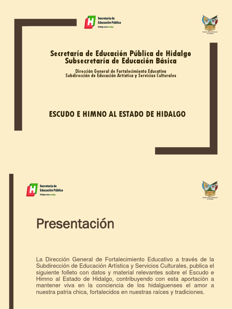 Escudo y Himno del Estado de Hidalgo | PDF | México