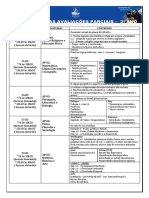 09.03 AP 01: Redação, Ensino Religioso e Educação Física: Dia/Horário Disciplinas Conteúdos