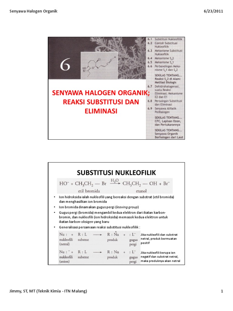 6. Senyawa Halogen Organik