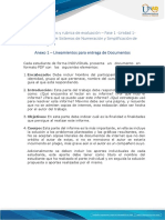 Anexo 1 - Lineamientos para Entrega de Documento