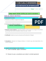 Proyecto de investigación sobre indagación científica