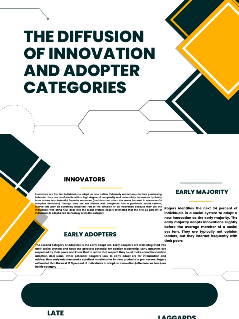 The Diffusion of Innovation and Adopter Categories | Download Free PDF ...