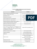 Calendario Posgrados FCE 2023-1