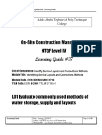 On-Site Construction Management NTQF Level Iv: Learning Guide #37
