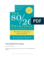 Book Summary - The 80 - 20 Principle by Richard Koch