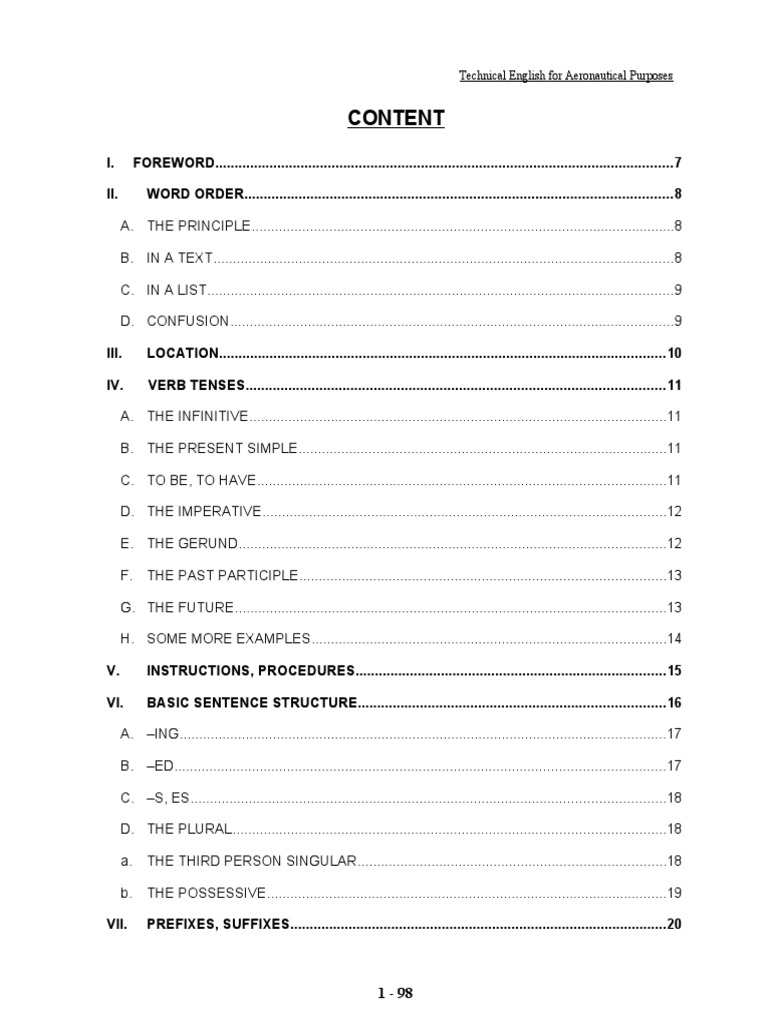 Ingles Tecnico Aeronautico Ii 1 Pdf Verb English Language