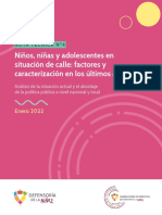 Nota Tecnica N°4 Ninos Ninas y Adolescentes en Situacion de Calle