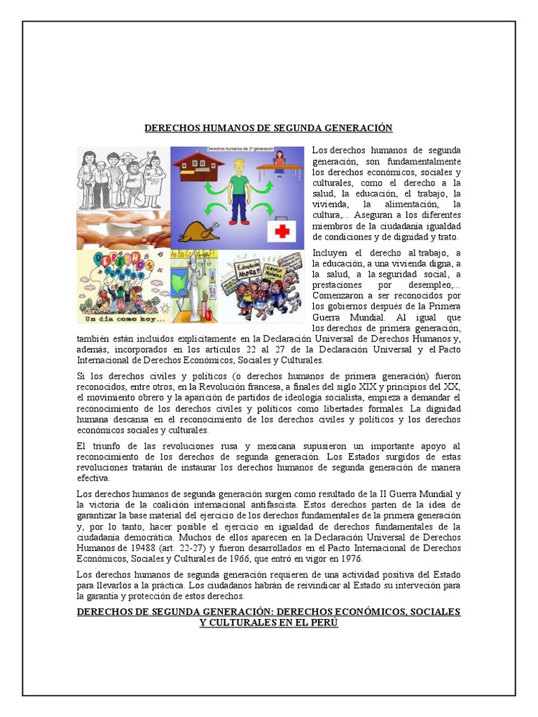 Derechos Económicos y Sociales Perú | PDF | Derechos humanos | Derechos