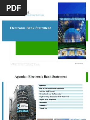 Electronic Bank Statement