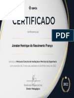 Certificado - Avaliações e Perícias da Engenharia