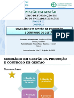 Apresentações - SGPCG - Versão - Final - I - Gestão Das Organizacoes de Saude